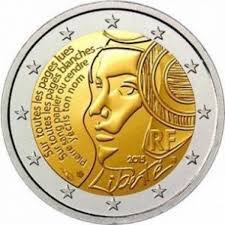 The twelve stars of the european union positioned around the outer circle surround the design of an ancient statue depicting a discobolus in his attempt to throw the discus. France 2 Euro 2015 225th Anniversary Of The Festival Of The Federation Special 2 Euro Coins Eurocoinhouse