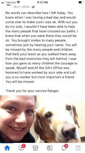 Profile for Ranger the DA Dog