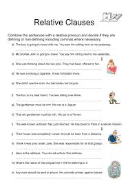Final relative clauses or the relative clause of purpose. Rephrasing Relatives Worksheet