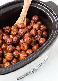 Arrange the meatballs in the bottom of the ip (or slow cooker) in a single layer. Crockpot Meatballs With Cherry Bourbon Sauce Rachel Cooks