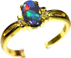 2020 popular 1 trends in jewelry & accessories with 925 black opal ring and 1. Cute Solid Black Opal 18k Yellow Gold Ring Sb 814