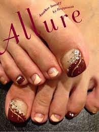 大人ボルドー フット 奈良 橿原八木 ネイルサロン allure nailのネイルデザインカタログ toe nail designs toe nails pedicure nail art