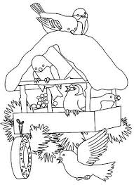 Winter Birdhouse By Meeka5 Via Flickr By Mamie Christmas Coloring Pages Coloring Pages Coloring Book Pages