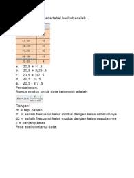 Check spelling or type a new query. Modus Dari Data Pada Tabel Berikut Adalah