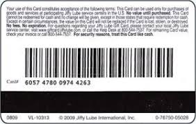 You may purchase this gift card on giftcards.com and use it to purchase goods or services at any jiffy lube. Gift Card Jiffy Lube With Barcode Jiffy Lube United States Of America Logo Col Us Jl 001 Vl10313