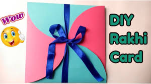 Diy rakhi card ,best making idea for rakshabandhan greeting card ,handmade rakhi card ,very easy and beautiful. Greeting Card For Rakshabandhan Diy Rakhi Card Youtube