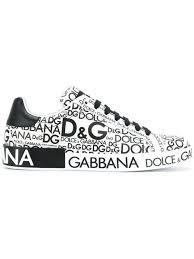 Black And Silver Dolce Gabbana Sneakers Shop Dolce Gabbana Logo Print Portofino Sneakers Dolce Gabbana Logo Dolce Gabbana Sneakers Sneakers