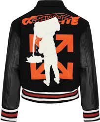 Check out our off white patch selection for the very best in unique or custom, handmade pieces from our patches shops. Off White Black Orange Varsity Jacket Incorporated Style