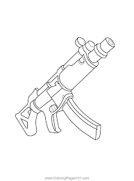 1024 use the download button to see the full image of fortnite guns coloring pages printable, and download it for a computer. Submachine Gun Fortnite Coloring Page For Kids Free Fortnite Printable Coloring Pages Online For Kids Coloringpages101 Com Coloring Pages For Kids