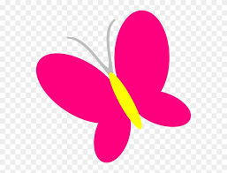 Download Black Butterfly Silhouette Free Clip Art Simple Clipart Cute Pink Butterfly Clipart Png Download 296449 Pinclipart