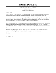 An application letter is often intended to stand o. Resume Cover Letter Samples Legal Assistant