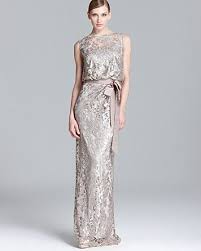 Tadashi Shoji Sequin Lace Gown Sleeveless Blouson Bloomingdale S Prom Casual Wedding Dress Wedding Dresses Unique Wedding Dresses Images