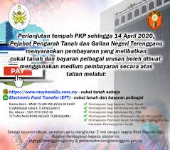 Kemudahan semakan no akaun cukai tanah/cukai petak menggunakan myid/no syarikat.s. Pejabat Pengarah Tanah Dan Galian Terengganu Ptg Trg Posts Facebook