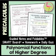 Polynomial Functions Of Higher Degree Precalculus Unit 2 Distance Learning Rational Function Polynomial Functions Polynomials