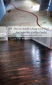 How To Install An Inexpensive Wood Floor At Grandmas House Diy