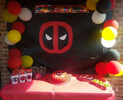 Deadpool Party Ideas Deadpool Birthday Pool Birthday Party Deadpool Party