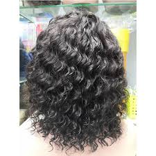 Deep side part fringes short straight bob hairstyle lace front human hair wigs 12 inches. Fringe Wig Deep Wave Curly 100 Human Hair 14inch Hairextensions Vip