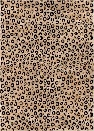 Leopard Black Animal Print Rug Cheetah Print Rug Leopard Print Rug Animal Print Rug
