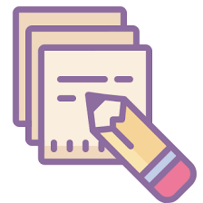 Writing Icons In Cute Color Style For Graphic Design And User Interfaces Ios App Icon Design Iphone Photo App Iphone Icon