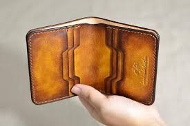 Cousu Main Vertic Portefeuille En Cuir Portefeuille Homme Etsy Leather Wallet Mens Handmade Leather Wallet Leather Wallet Pattern