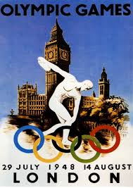 In total, 997 competitors took part in 19 different sports. Poster Olympic Games 1948 London