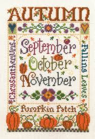 Autumn Season Cross Stitch Chart
