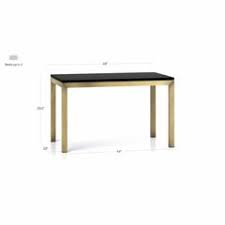 Get factory price on marble top dining table sets. Parsons Black Marble Top Brass Base 48x28 Dining Table Crate And Barrel Uae