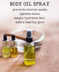 This rapid growth causes elastic fibers in your skin to break although there aren't any existing miracle topical treatments for stretch marks, these oils are enjoyable to use and will help moisturize your skin. Diy Body Oil Spray To Lighten Stretch Marks And Scars The Indian Spot