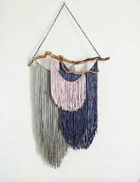 Modern Bohemian Decor Boho Yarn Wall Hanging Macrame Wall Yarn Wall Hanging Yarn Wall Art Macrame Wall Art