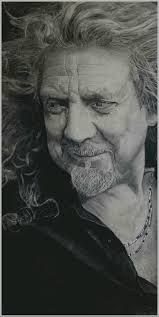 My charcoal and graphite portrait of Robert Plant