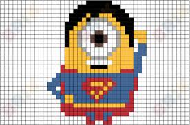 Minion Superman Pixel Art Lego Art Pixel Art Art