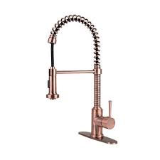 If you already have a lovely sink and just want to jazz it up a little, you can't go wrong with a stylish brass kitchen faucet from our incredible inventory. Fontaine By Italia Single Handle 1 Or 3 Hole Residential Pull Down Sprayer Kitchen Faucet With 2 In 2021 Copper Kitchen Faucets Kitchen Faucet Black And Copper Kitchen