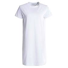 Calvin Klein Jeans Skater T Shirt Dress Womens Bright White Bei Kickz Com Channel some laidback chic with our edit of sassy oversized shirt dresses perfect for throw on outfits for work or daytime catchups! calvin klein jeans skater t shirt dress womens bright white bei kickz com