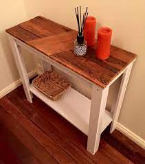 How Clever Was This Lady Using A Kmart Hallway Table As Her Base Table And Bench Set Hallway Ideas Diy Kitchen Table Bench