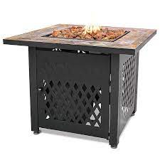 Shop for outdoor fire pit at bed bath and beyond canada. Uniflame Endless Summer Lp Gas Fire Pit With Slate Tile Mantel Bed Bath Beyond