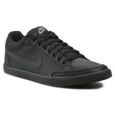 Schuhe NIKE - Capri III Low Leather 579622 090 Black/Anthracite - Sneakers  - Halbschuhe - Herrenschuhe | eschuhe.de