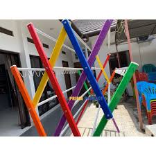 Bina karya jemuran baju aluminium mini 80cm. Jual Jemuran Baju Hongkong Jumbo Pelangi Rak Jemuran Jumbo 12 Jalur No Bubble Wrap Kota Bandung Prima Perabot Tokopedia