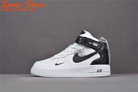 2019 Latest Fashion Nike Air Force 1 Utility High Tops Shoes Women Sneaker White Black Aj7747 100 Nike Shoes Air Force Nike Air Cute Nike Shoes