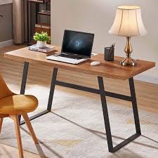 Bon Augure Rustic Wood Computer Desk Industrial Simple Writing Desk Vintage Study Table For Home Office 55 Inch Lavorist Computer Desks For Home Rustic Writing Desk Simple Desk