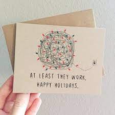 Funny Christmas Cards At Least They Work Holiday Card Christmas Card Set Funny Funny Holiday Christmas Card Set Funny Christmas Cards Funny Holiday Cards