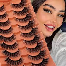 Amazon.com: CALAILIS False Eyelashes Natural Look Fake Lashes Wispy 3D  Fluffy False Lashes Faux Mink Fake Eyelashes Cat Eye Lashes Soft and  Reusable Strip Lashes 7 Pairs (WIS02) : Beauty & Personal