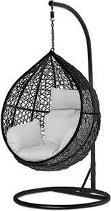 egg hangstoel hangover zwart hangstoel hangende stoelen veranda stoelen