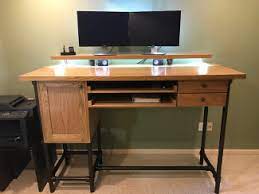 The first pipe base should be a little bit. 100 Diy Pipe Desk Plans Pipe Table Ideas And Inspiration Simplified Building