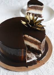 eggless double chocolate mousse cake