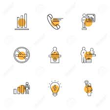 Call No Smoking Desk Bulb Chart Graph Percentage