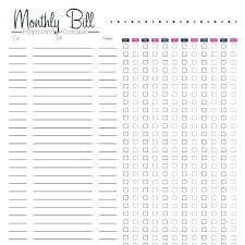 Bill Chart Template Jasonkellyphoto Co