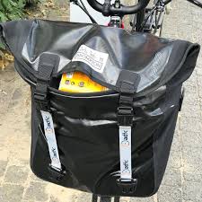 Selfmade Brompton O Bag Extension For More Capacity Ortlieb Brompton Bromptoncustomize Adfc Adfcstyle Brompton Bag Brompton Cargo Bike