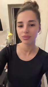 Woman with Bird Singing Rap