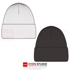 Beanie Fashion Flats Template Fashion Design Template Fashion Flats Beanie Style