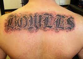 The name of a person is the first representative of his identity, by which he is known to others. Old English Back Piece Tattoo Lettering Tattoo Fonts English Tattoo